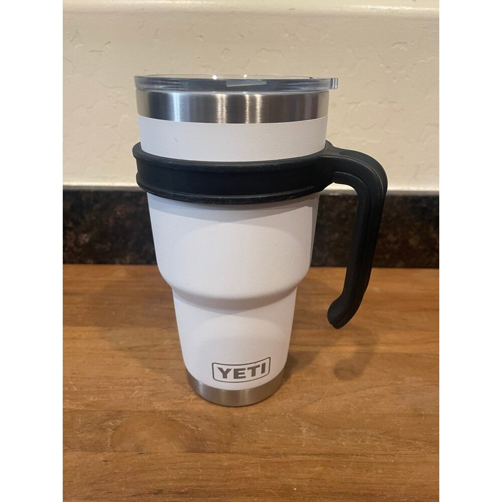 YETI Rambler Travel Mug (White, No Straw